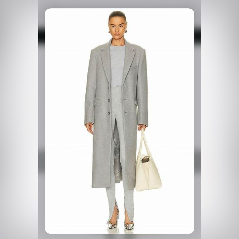NWT RARE Wardrobe.NYC Grey Hailey Beiber Front Slit Leggings